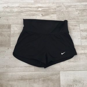 NIKE black high waisted athletic shorts